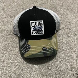 Ford Black and Camo Mesh Cap